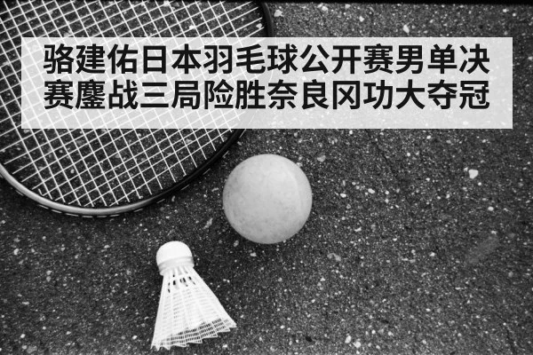 骆建佑日本羽毛球公开赛男单决赛鏖战三局险胜奈良冈功大夺冠